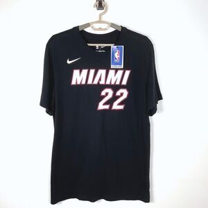 Nike Miami‎ Heat Jimmy Butler #22 NBA Basketball T-Shirt Black Mens L